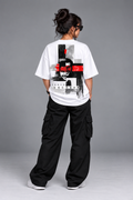 Pablo Escobar Back Print Oversized T-Shirt – White